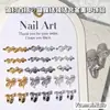 Acessórios para Unhas de Liga de Zinco Coloridos Galvanizados, Laço de Fita Venda Quente Transfronteiriça Decorações para Unhas