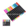 Giz Líquido Colorido Atacado 12 Cores Pintura Infantil Grafite Quadro Negro Marcador Apagável à Base de Água Caneta para Quadro com Luz LED