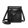 Bolsa para Teléfono Móvil para Mujer 2025 Nueva Moda Europea y Americana Retro Piel Suave Bolso de Mujer Bolso de Hombro Cruzado Billetera para Monedas Transfronterizo