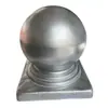 Acessórios de ferro forjado capitel de coluna bola decorativa cabeça de coluna de gradeira cabeça de coluna de tubo quadrado cabeça de coluna de gradeira tubo quadrado de ferro base cap de bola decorativa