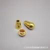 Spot direto ABS ouro com capuz Bell 3mm com capuz corda fivela roupas borla bronze chapéu fivela