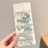 Pinzas de Colores Ovaladas para el Cabello de Niñas, Pinzas BB para Flequillo y Cabello Fino, Pinzas para el Pelo de Bebé Lindas de Cuadros de Gota de Agua
