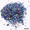 30 Colores Piedra Mineral Imitación Grava de Vidrio Asimétrica Pluma Decorativa Creativa DIY para Uñas Portaplumas Marco de Fotos Material de Relleno para Pintura