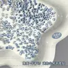 Mini Strass Pequenos de Fundo Plano na Cor Azul Claro Misturados Atacado para Decoração de Nail Art
