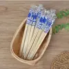Paus de Comida Descartáveis para Uso em Hotéis, Residencial e Comercial, Palitos de Bambu Grossos para Delivery e Catering, Palitos Embalados Individualmente, Talheres