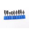 Venta al por mayor de fábrica lima rotativa de carburo 6*14 cabeza de rectificado de acero de tungsteno mango de 6 mm ranura simple doble grabado cabeza de rectificado de metal