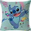 Funda de Almohada de Lino Ultra Suave con Dibujo de Stitch, Cojín para Sofá, Funda para Cabecero, Admite Diseño Personalizado con Tu Propia Imagen