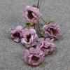 6 Gardenia Flor Material Peônia Simulação Flor de Seda Casamento Hotel Salão de Casamento Decoração Road Insert Flor Arte Vestido Macio Belo Chen