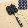 Nuevo Producto de Comercio Exterior: Molde para Hornear Takoyaki de Nueve Agujeros con Forma de Dibujo Animado para el Hogar, Sartén Desmontable para Freír Takoyaki y Gofres de Huevo