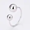 Anillo de Cuentas Redondas Personalizado Estilo Coreano Estilo Bosque Moda Creativo Dulce Temperamento Anillo de Cuentas Ligeras Grandes y Pequeñas Accesorio Abierto
