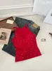 Camisola Sexy de Chica Caliente sin Espalda con Pedrería y Copas, Versátil y Super Brillante, Adecuada para Usar Tanto por Dentro como por Fuera