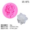Molde de silicona para capullo de rosa tridimensional, gota de pegamento para flores, molde para gota de pegamento DIY, decoración de mesa, listado, llavero, accesorios para flores