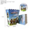 Bandeirolas de Aniversário de Papel Roblox, Balões, Velas para Bolo, Decorações e Suprimentos para Festa