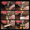 Máquina Punzonadora Eléctrica Especial para Pulseras de Cuentas Ensartar Wushu Semilla Nogal Perforación de Agujeros Ampliación de Agujeros Máquina de Pulir Rectificadora Eléctrica Máquina Perforadora Wenwan