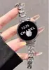 Compatible con el reloj Iwatch11, Pulsera de estilo brazalete para mujer, de alta gama, de lujo, estilo sirena, con incrustaciones de diamantes, correa de repuesto inteligente para reloj