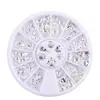 Joyería para Uñas con Tema Marino de 12 Cuadrículas Transfronteriza, Conchas Doradas y Plateadas Multiformes, Caballito de Mar, Estrella de Mar, Remache Metálico