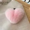 Venta al mayoreo del fabricante: Ligas para el pelo de pelo de conejo Rex, sujetadores de cola de caballo, accesorios para el pelo de moda, adornos para el pelo con forma de corazón de peluche, colección otoño/invierno para mujer