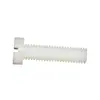 Tornillos cilíndricos ranurados de nylon M2-M12, pernos de cabeza plana, tornillos de plástico, tornillos de aislamiento