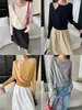 Sinan Otoño Nuevo Estilo Mezcla de Lana Estilo Blogger Falso Dos Piezas Diseño Deconstruido Tejido SN9179