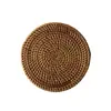 Vietnam Enredadera de Otoño Tejido a Mano Tapete para Taza de Té Aislamiento para Mesa de Comedor Portavasos Creativo Soporte para Olla de Arena Púrpura Tapete de Burbuja Seca