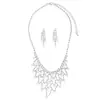 Collar Europeo y Americano de Perlas Exageradas Transfronterizo Pendientes de Borla Joyería Accesorios para Vestido de Banquete Set de Joyería de Pedrería