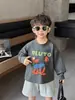 1715 Camiseta de Manga Longa Infantil Estilo Novo de Primavera Bonita Desenho Animado Roupa de Baixo Infantil Primavera Bebê Primavera e Outono Top Tendência