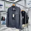 Jaqueta Masculina Resistente ao Desgaste, Repelente à Água, Série V para Negócios, para Deslocamento Urbano, Leve, para Uso ao Ar Livre, Casaco à Prova de Vento com Colarinho Reversível, Estilo Camisa