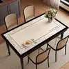 Mantel individual estilo francés, mantel de lujo de alta gama, impermeable, a prueba de aceite, lavable, base resistente al calor, protector de escritorio para mesa de café