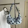 Bolsa de Hombro de Lunares Plisada de Alto Valor para Mujer 2026 Nueva Moda Elegante para Salir Estilo Único