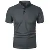 Nueva camiseta de verano Paul de manga corta para hombre, color liso, popular, de moda, de manga corta, ajustada, europea y americana.