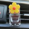 Hyuna Flor Pequeña Salida de Aire Acondicionado de Coche Botella Vacía de Perfume Adornos para Salida de Aire de Coche Suministros para el Interior del Coche