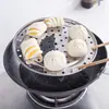 Bandeja vaporera de acero inoxidable, rejilla de vapor a prueba de agua engrosada, rejilla para olla de vapor, rejilla de vapor doméstica para uso en la cocina, para cocinar al vapor pan y bollos