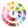 Procesamiento del Fabricante Bordado Elástico Juego 50 Hilo de Coser 100 Colores Hilo para Bordar Punto de Cruz Hilo de Bambú Bordado Elástico Juego de Bordado Mayoreo