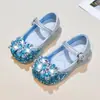 Zapatos de Cristal Versátiles de Moda para Niñas 2026 Primavera/Verano Nuevas Sandalias Infantiles Caladas de Punta Cerrada Zapatos de Suela Suave de Princesa para Niñas