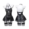 Lencería Sexy Push-Up de Encaje Jasper, Pijama Sexy, Camisa para Citas en la Cama, Tentación para Presumir, No Necesita Quitarse, Talla Grande
