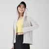 Ropa de Protección Solar de Punto Suave y Amigable con la Piel para Mujer Transfronteriza, Chaqueta Exterior de Seda Helada Transpirable, Chaqueta Multifuncional con Capucha para Piel para Mujer