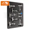 Adecuado para Excavadora Cargadora Negro Tres Capas Tres Lados Junta Hidráulica Medidor Combinación Juego de Herramientas Kit de Prueba