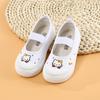 Zapatos de Lona para Niños Zapatos Blancos de Jardín de Niños Zapatos de Interior Zapatos de Baile para Niños y Niñas Zapatos de Gimnasia para Bebés Tenis de Estudiante