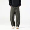 Pantalones de trabajo estilo montaña para hombre, nueva colección primavera/otoño 2026, marca trendy americana, pierna ancha, holgados, corte recto, pantalones casuales de talla grande