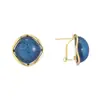 Ins pendientes de botón cuadrados de imitación de mármol retro europeos y americanos de lujo ligero sentido de alta gama moda ear cuffs pendientes fábrica de origen mujeres