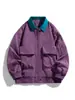 Chaqueta Americana de Primavera y Otoño Abrigo para Hombre Primavera y Otoño Nuevo Holgado Solapas Manga Larga Casual Ropa de Trabajo Chaqueta de Estudiante para Hombre