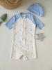 Traje de baño para hermanos Pequeño Caballito de Mar Verano 2026 Protección Solar para Gemelos Niños y Niñas Ropa de Baño para Bebés Vacaciones en la Playa