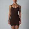 Vestido Sem Costura Saia Modeladora Sem Costura Que Cobre os Quadris, Lingerie Modeladora de Corpo de Compressão de Alta Intensidade, Saia Modeladora de Corpo Inteiro com Controle de Barriga para Mulheres