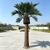 Árbol de coco artificial a gran escala, fibra de vidrio, resistente a los rayos UV, apto para uso en exteriores e interiores, ideal para hoteles, centros comerciales y diseño de paisajes tropicales