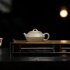Tetera de Arcilla Púrpura Yixing al por Mayor Juego de Té Kung Fu, Arcilla Mineral Original Verde-Gris Tetera Huaian Semicasera, Tetera Pequeña para el Hogar