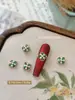 Nuevos accesorios de arte de uñas esmaltados estilo chino, con fénix de esmalte azul, borlas, perlas y diseños florales, al por mayor para decoraciones de uñas tradicionales.