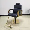 Nova Cadeira de Barbeiro de Alta Qualidade para Salões de Beleza, Cadeira Simples para Corte de Cabelo, Cadeira Moderna para Permanente e Coloração
