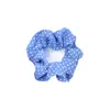 Estilo Azul Leche Coreano ins Elegante Dulce Anillo Intestinal Francés Niña Floral Margarita Cuadros Cuerda para el Cabello Accesorios para el Cabello para Mujeres
