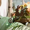 Arco de Ferro Estilo Vintage para Jardim, Inserções, Etiquetas e Placas Florais para Marcadores de Plantas, Decorações de Jardim e Enfeites para Vasos de Suculentas