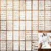 Juego de 36 Piezas de Plantillas Retro para Diario, Plantillas para Cuaderno de Diario y Scrapbooking, Plantillas de Pintura Hechas a Mano para Bricolaje 4x 7 pulgadas